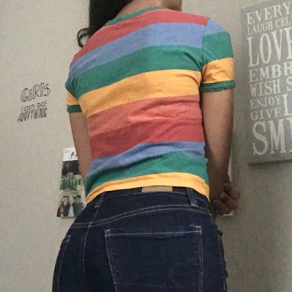 Pacsun Multi Color Ringer Top - Picture 2 of 2